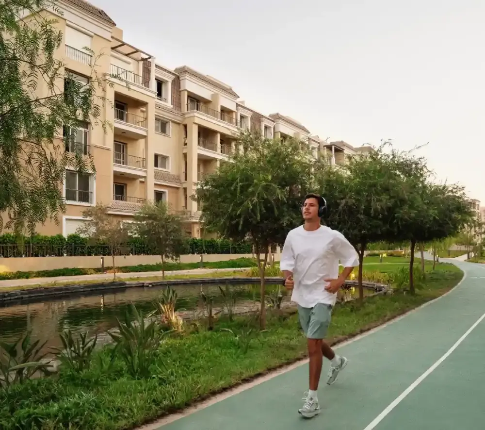 Sarai Compound residential buildings and green spaces