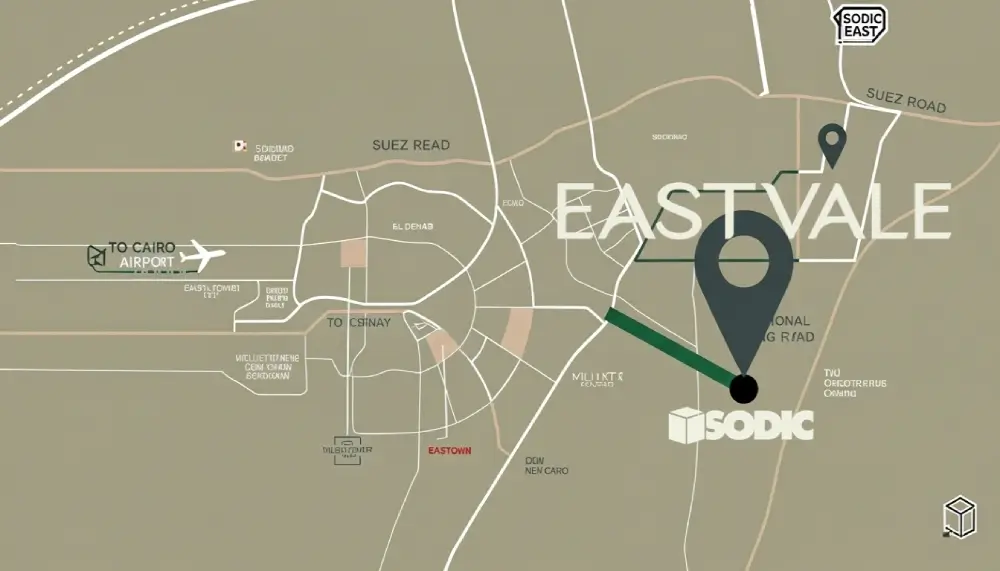 East Vale location in Mostakbal City