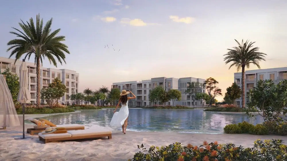 Mivida Gardens Mostakbal City landscape and water features