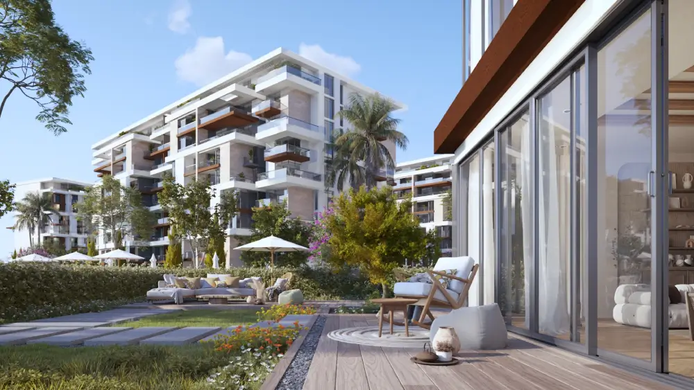 Noll New Cairo residential buildings and green spaces