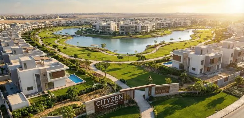 Landscaped outdoor areas at CityZen Mostakbal City