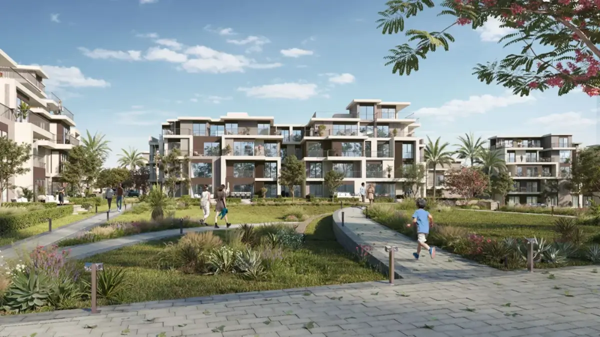 Green spaces and landscaping at Solana East Compound