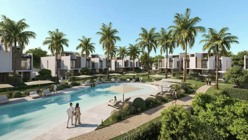 Facilities and green spaces at Al Burouj Shorouk Compound